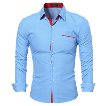 Load image into Gallery viewer, New Style Men's Contrast Color Fashionable Point Slim Fit Shirt with Long Sleeves
