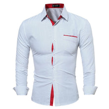 Load image into Gallery viewer, New Style Men's Contrast Color Fashionable Point Slim Fit Shirt with Long Sleeves
